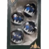 Midnight Haze Velvet 2 5/8" Ball With Spirit Of Christmas - 4 Piece Set -Country Christmas Loft pxhpdsfrd66va5piydke