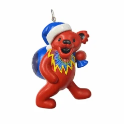 Kurt Adler Grateful Dead Bear With Toy Bag Ornament - -Country Christmas Loft pzecienlifaqrevoaan5