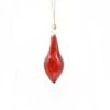 Blown Glass Teardrop Ornament - Red - Mid Bulge -Country Christmas Loft pzmlkvc6jggrdbd6z2ts