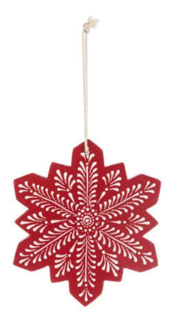 Hand Painted Snowflake Ornament - -Country Christmas Loft q8drzdi5d1re8azkxsbq
