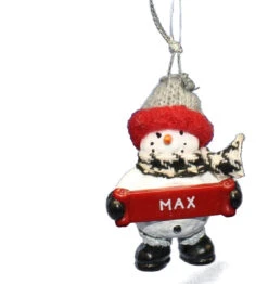 Cozy Snowman Ornament (Letters G - R) - -Country Christmas Loft q8qtlkvoi8wbw04urod1