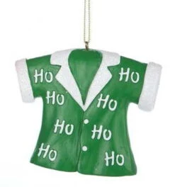 Kurt Adler Christmas Shirt Ornament - Green Ho Ho Ho -Country Christmas Loft q9qephyivy2utkbwl71x