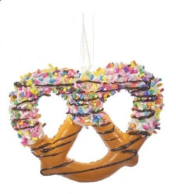Kurt Adler Frosted Pretzel Ornament - -Country Christmas Loft qbzp4jfbdw7pztemjsna