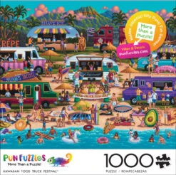Hawaiian Food Truck Festival 1000 Piece Puzzle