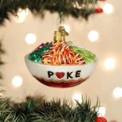 Poke Bowl Glass Ornament -Country Christmas Loft qmbaww3xkc9gdqprariv
