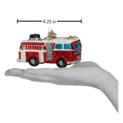 Fire Truck Glass Ornament 11 Fire Truck Glass Ornament -Country Christmas Loft qprqkhzhqbhrtv72qnld