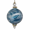 Etched Blown Glass Ball Ornament - Blue -Country Christmas Loft qqwp77rygucln5hty4ny