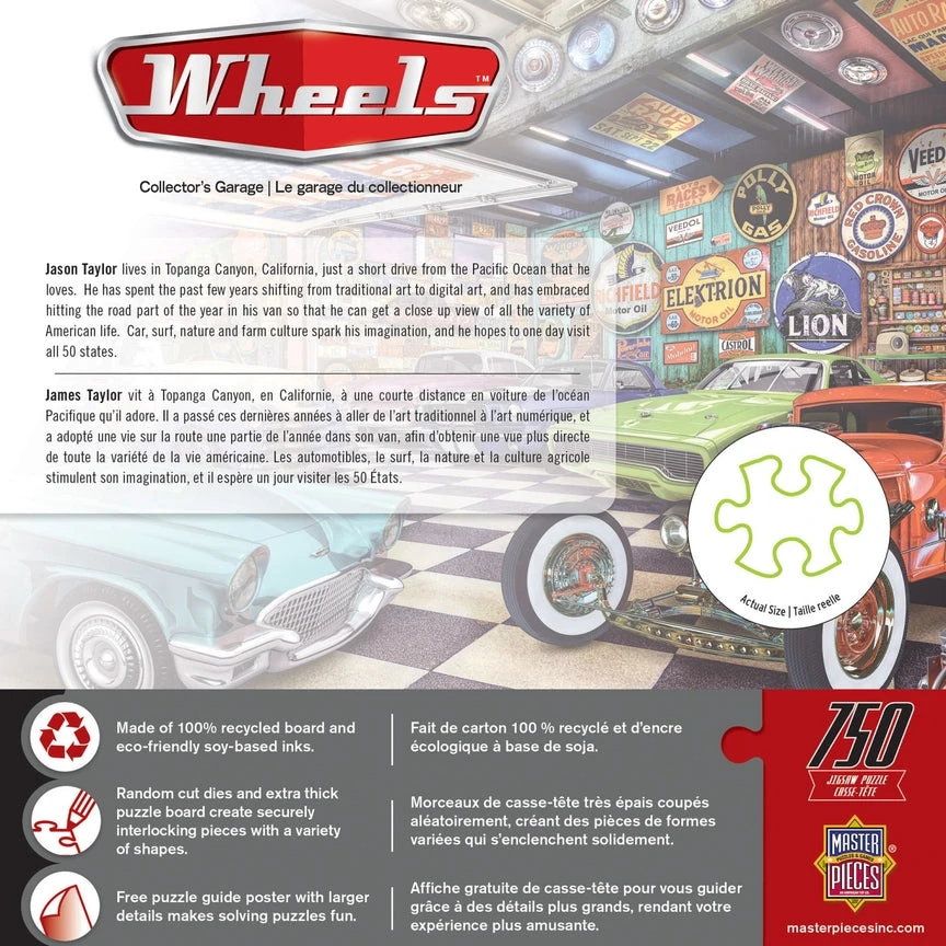 Wheels - Collector's Garage 750 Piece Puzzle 4 Wheels - Collector's Garage 750 Piece Puzzle - Image 2