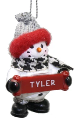 Cozy Snowman Ornament (Letters S - Z) - -Country Christmas Loft r1bhumh9anm4kfvjs1xi