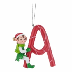 Kindness Elves Monogram Ornament - -Country Christmas Loft r73hhr1ufmbeecbyklty