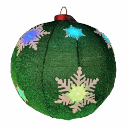 Lighted Collapsible Ball Ornament- 30 Inches In Diameter - Green -Country Christmas Loft ra9gkc6muxwtjj6061ft
