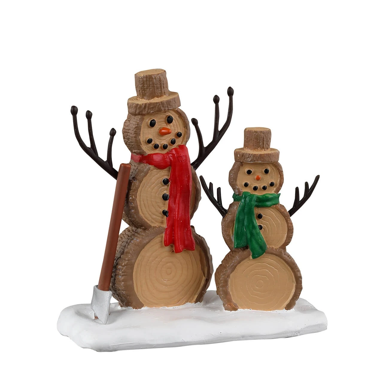 Lemax Log Snowmen 3 Lemax Log Snowmen