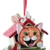 Kurt Adler Cat Birdhouse Ornament - Tabby -Country Christmas Loft rglsmghldzmobgyucwmj