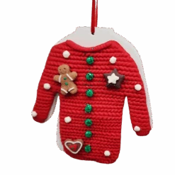Claydough 'Icing' Ugly Sweater - Red