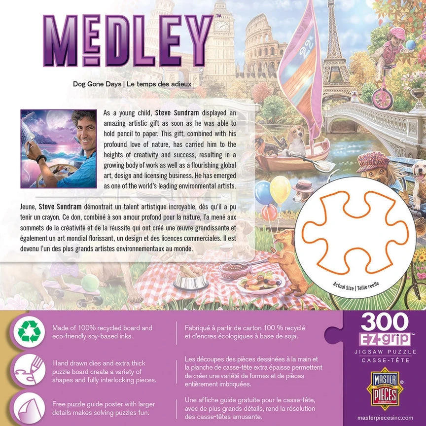 Medley - Dog Gone Days 300 Piece Ez Grip Puzzle 4 Medley - Dog Gone Days 300 Piece Ez Grip Puzzle - Image 2