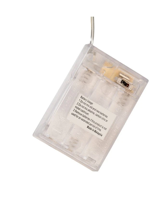 Kurt Adler 50-Light Battery-Operated Warm White Twinkle Fairy Silver Wire Lights 4 Kurt Adler 50-Light Battery-Operated Warm White Twinkle Fairy Silver Wire Lights - Image 2