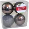 STERLING 80mm Shatterproof Decorated Ball Ornaments 4 Pack - Charcoal -Country Christmas Loft rwegu3tfhg2r6k0wltp4 06a70352 67d8 4b1a a948 f304675ded79