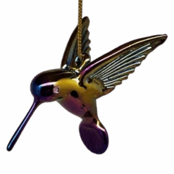 Egyptian Glass Hummingbird Ornament - Chromatic Collection