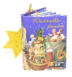 Popup Mini Book German Ornament - Blue -Country Christmas Loft s9kbcacrfkgthqxbybe9