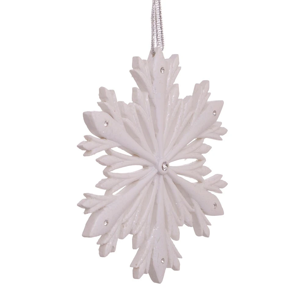 Kurt Adler Elegant Snowflake Ornament With Swarovski Elements 7 Kurt Adler Elegant Snowflake Ornament With Swarovski Elements - Image 5