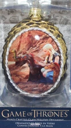 Kurt Adler Game Of Thrones Glass Dragon Egg - Gold -Country Christmas Loft siguirghkzntybh1ghga