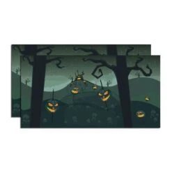 Department 56 Halloween Spooky Pumpkins Backdrop - 20 Inch - Set Of 2 -Country Christmas Loft sosbleownw4khvrs9sb1