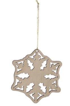 Laser Cut Wood Snowflake Ornament - Style 3 -Country Christmas Loft t8suldrfblv9ix1l6hl2