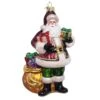 Bellissimo Glass Santa With Gifts Ornament -Country Christmas Loft t9tp0vmzh2rwtysvvm3f