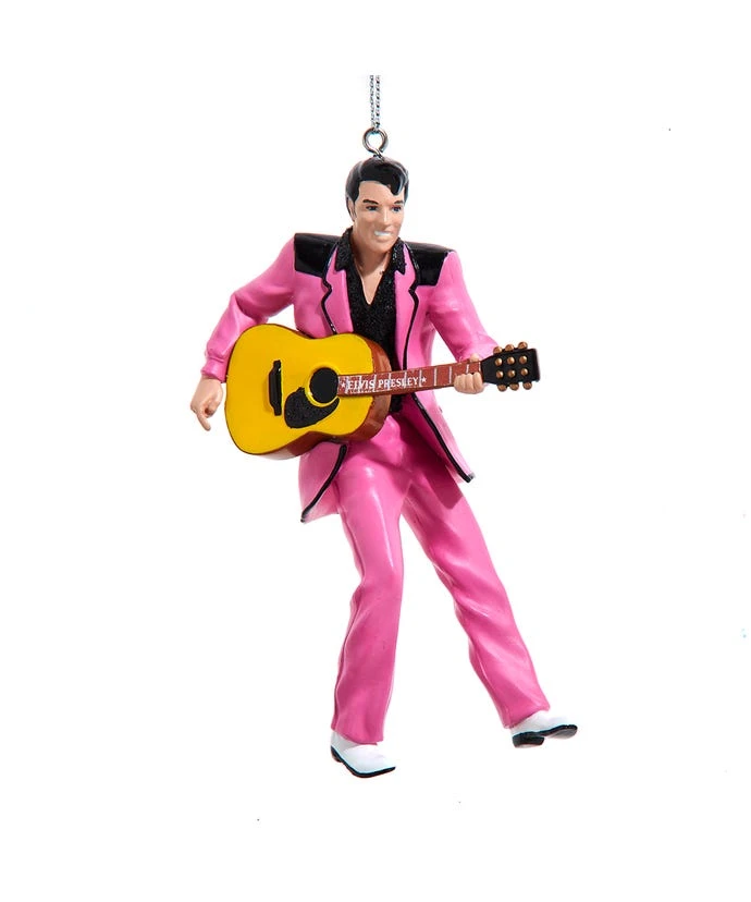 Kurt Adler Elvis Presley In Pink Suit Ornament 3 Kurt Adler Elvis Presley In Pink Suit Ornament