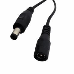 3 Foot Long DC Power Plug Extension - 5.5mm/2.1mm Plug - Black