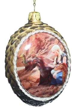 Kurt Adler Game Of Thrones Glass Dragon Egg - Gold -Country Christmas Loft tdkoti8udhebfrcq7ctz