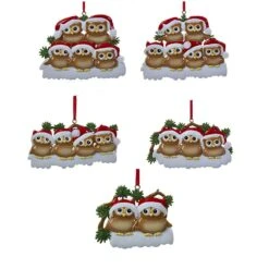 Kurt Adler Adorable Owl Family Ornament - Family Of 4 -Country Christmas Loft tdkv7efi69j7sc8kqsa2