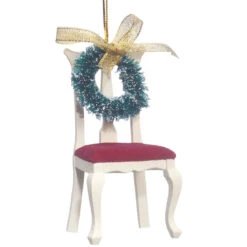 Roman Chair With Wreath Memorial Ornament -Country Christmas Loft tiwzpipoasjaozso4bjw