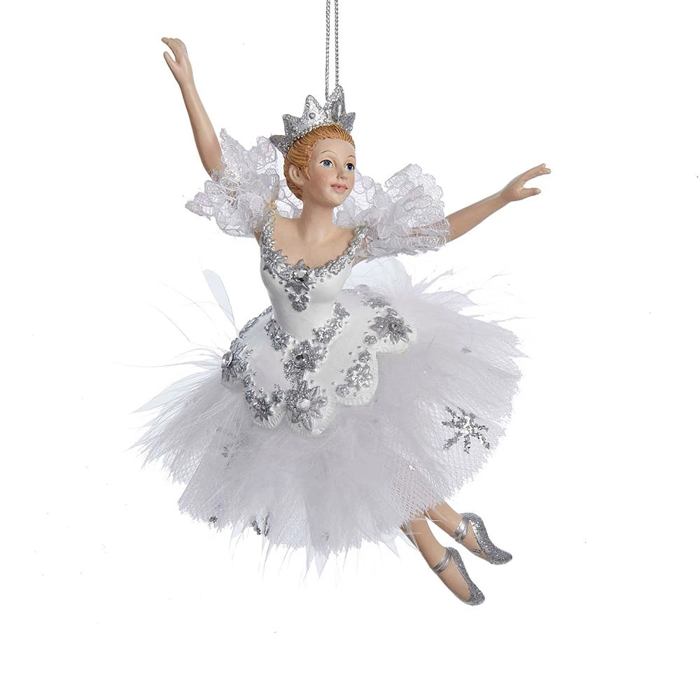 Kurt Adler 6.75 Inch Snow Queen Ballerina Christmas Ornament 3 Kurt Adler 6.75 Inch Snow Queen Ballerina Christmas Ornament