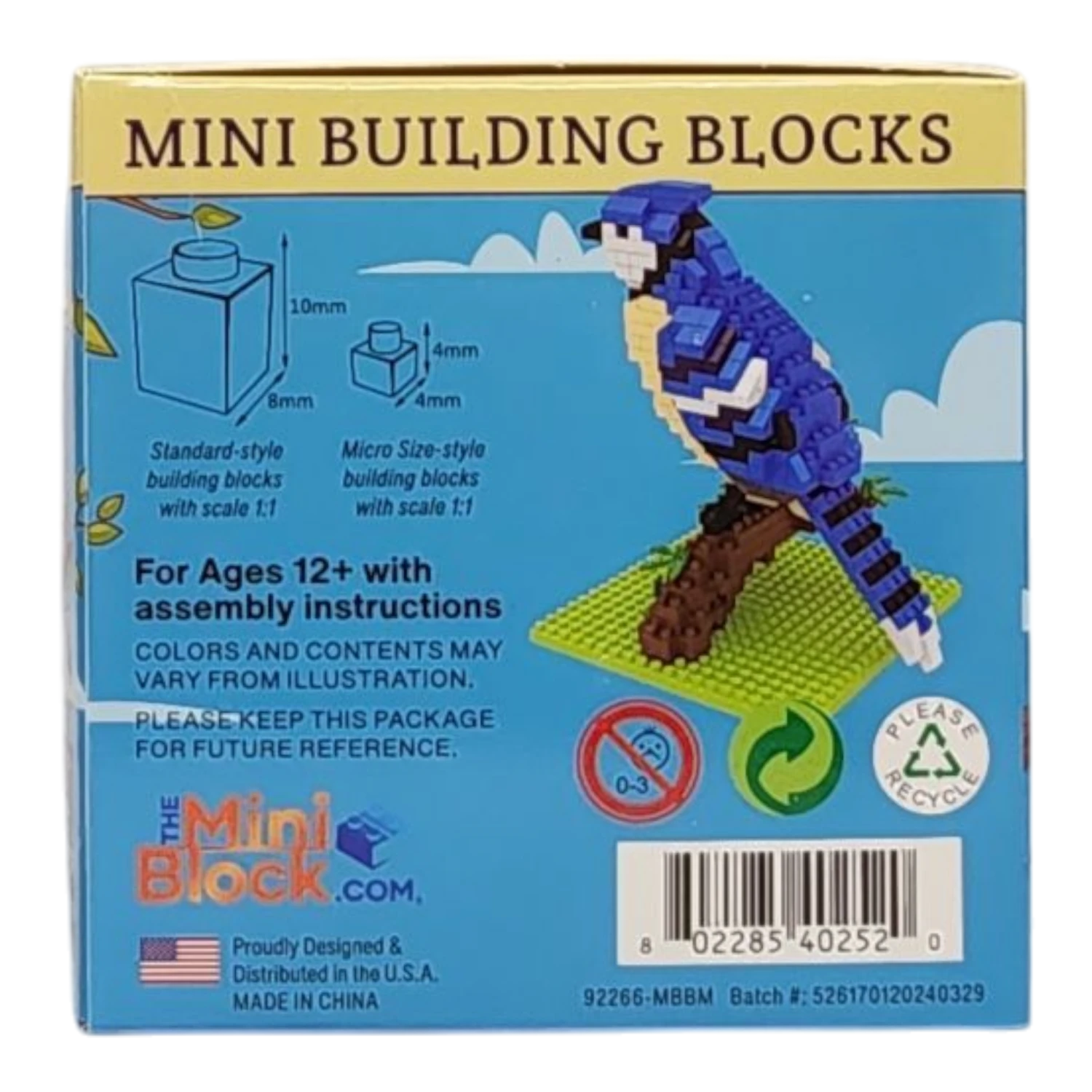 Mini Building Blocks - Blue Jay 6 Mini Building Blocks - Blue Jay - Image 4