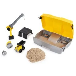 Kinetic Sand Construction Site Folding Sandbox Playset -Country Christmas Loft tqmv5pytopcdmny3suxf