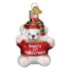 Baby's First Christmas Bear Ornament -Country Christmas Loft trv7w1mlinqtavm73dvw