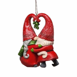 Gnomes Under The Mistletoe Ornament -Country Christmas Loft tu6f3t1xva65bwg2fwru