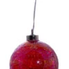 Kurt Adler 100MM USB Lighted Glass Ball Ornament - Red -Country Christmas Loft tusjobnfoi6e7ye9ogoz