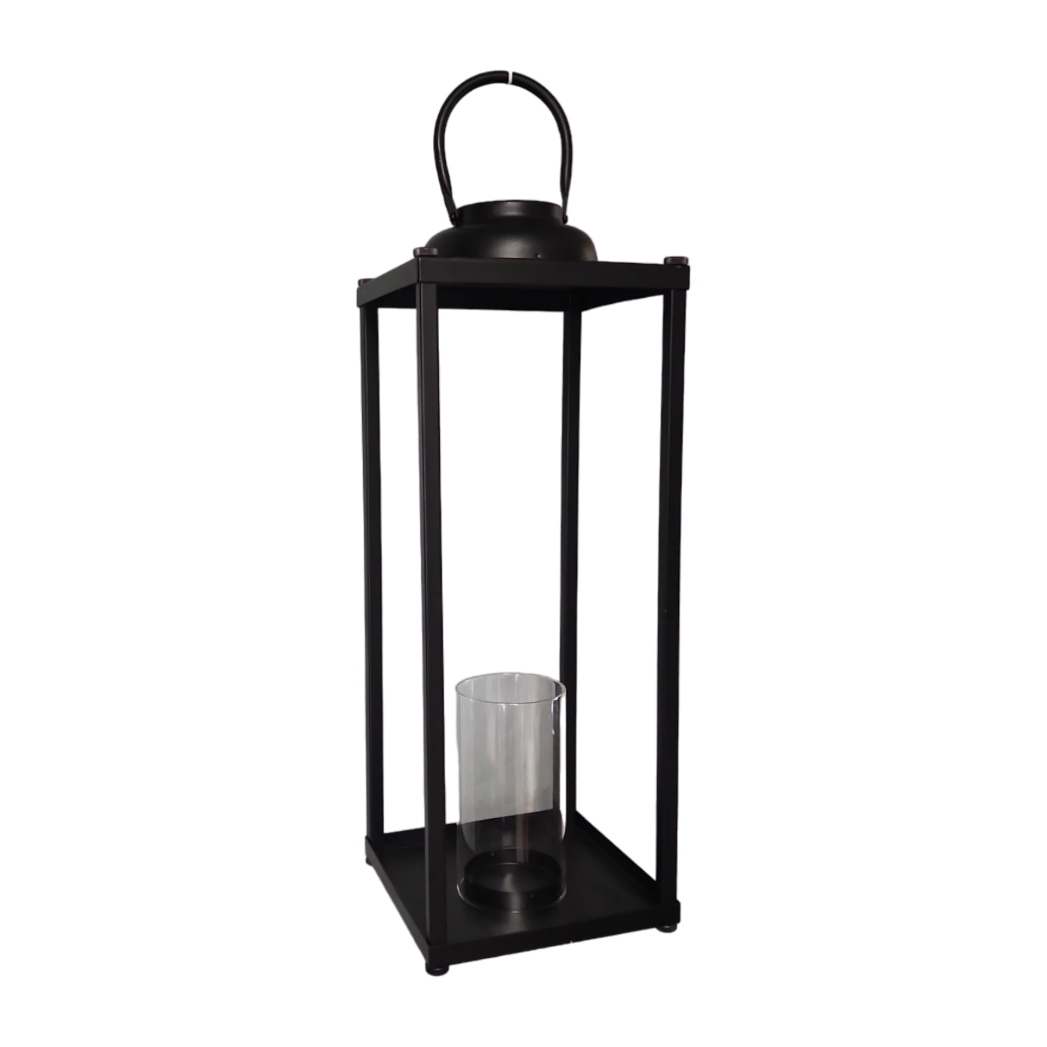Modern Metal Pillar Lanterns - 2 Piece Set 4 Modern Metal Pillar Lanterns - 2 Piece Set - Image 2