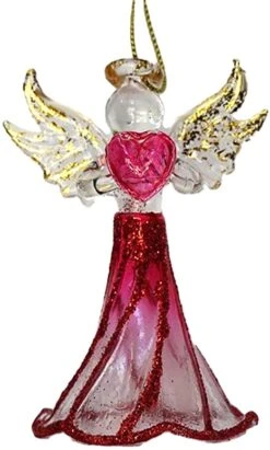 Kurt Adler Crystal Birthstone Angel Ornament - July