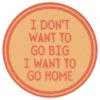 Sip Sip Hooray Coaster - I Don't Want To Go Big - I Want To Go Home -Country Christmas Loft u86xcqeoatske1dh2omd