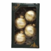 Krebs Value Glass Ornament 4 Pack - Golden Stripe Satin Finish -Country Christmas Loft ubfnh4xolz0y5rpkqju4