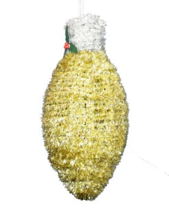 Oversize Tinsel Bulb Ornament -