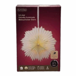 Lumineo LED Lighted Paper Bi-level Star -16 Inch -Country Christmas Loft ukv5wfvlozonc1jgbqld