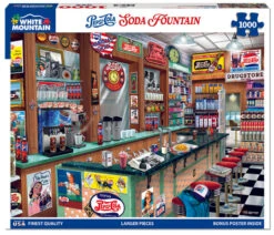 Pepsi Soda Fountain - 1000 Piece Jigsaw Puzzle