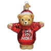 I Love You More Bear Ornament -Country Christmas Loft unjboohvbgwbgsjxrrrc