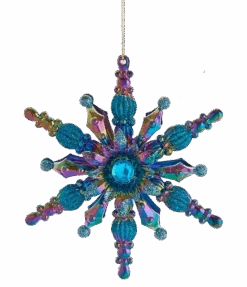 Kurt Adler Peacock Snowflake Ornament- -Country Christmas Loft usnahckyb3uobsogpsdh