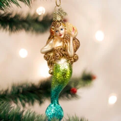 Mermaid Glass Ornament -Country Christmas Loft uuaf7obczjlzio3mduze