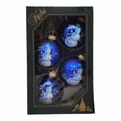 Krebs Value Glass Ball 4 Pack - Frosty Friend
